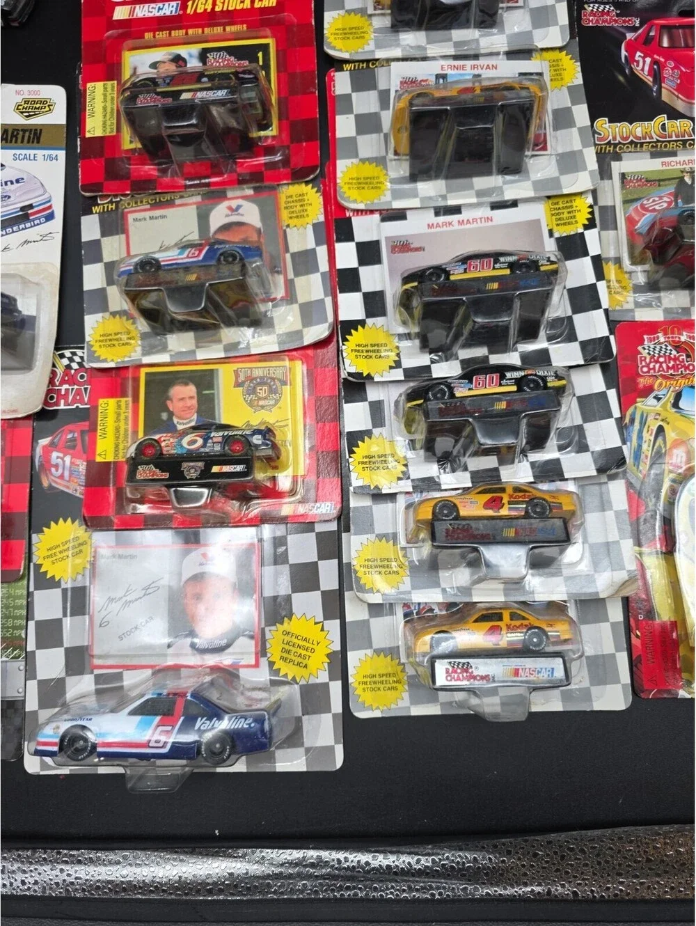 Nascar Diecast 1:64 Lot of 30 Cars Mark Martin Richard Petty Ernie Irvin Dale